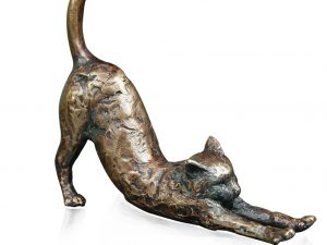 Cat stretching