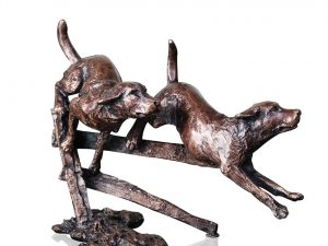 Two Labradors Running