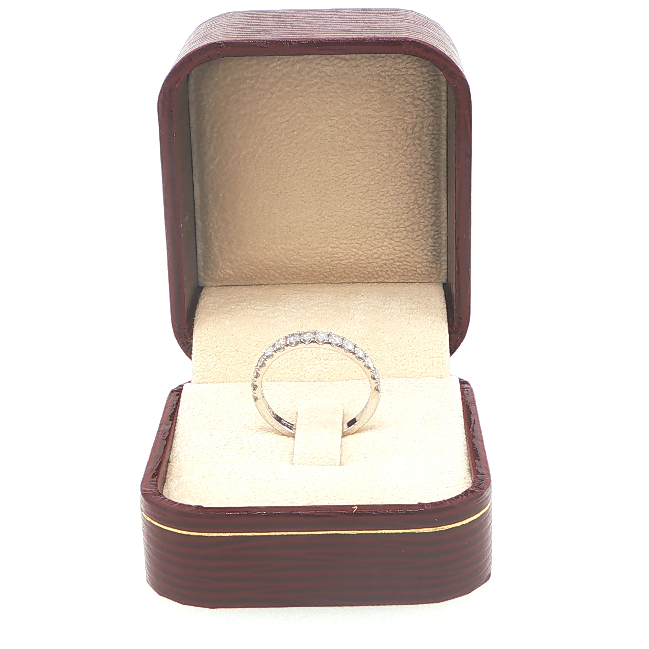 Platinum Claw Set Diamond Eternity Ring - Image 8