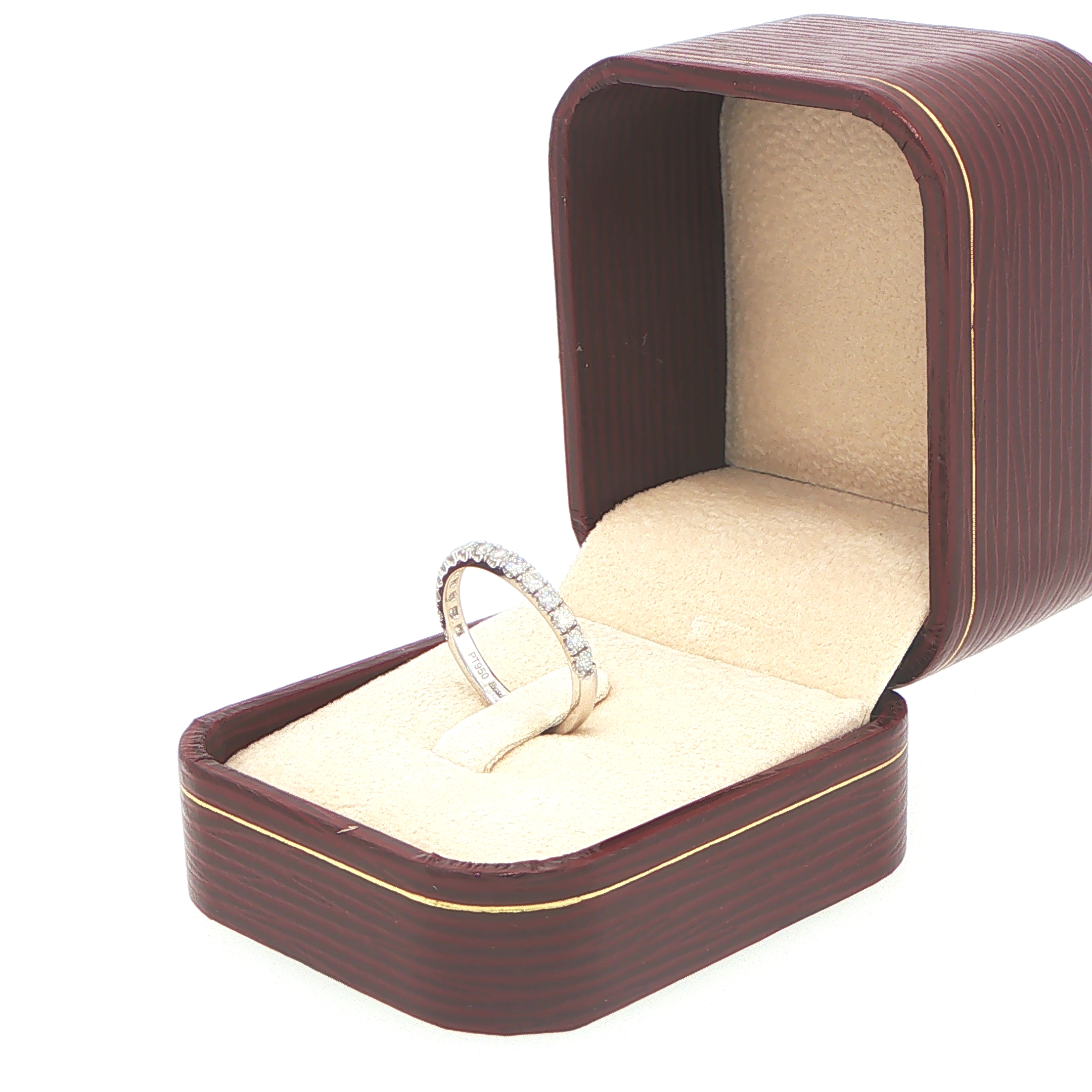 Platinum Claw Set Diamond Eternity Ring - Image 9