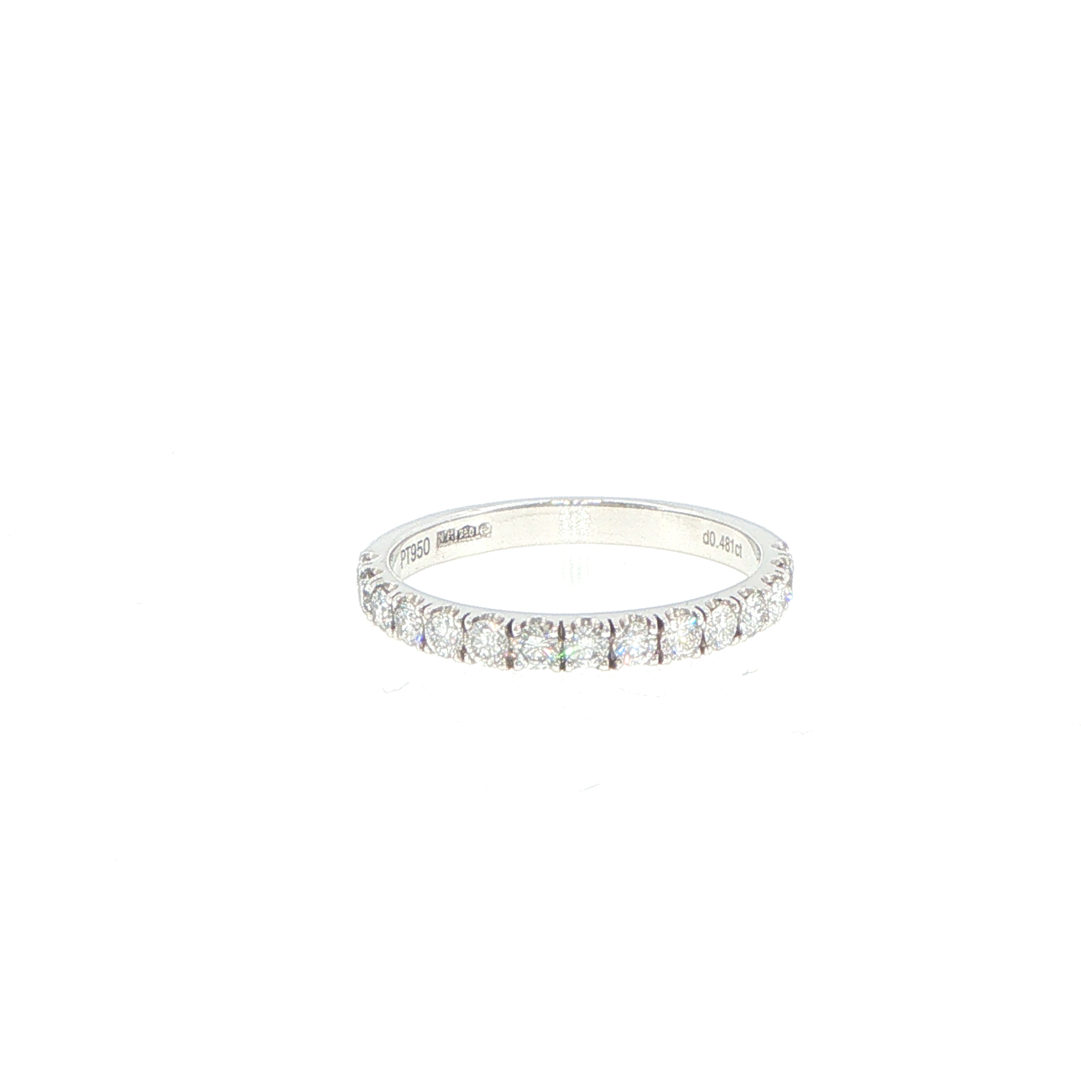 Platinum Claw Set Diamond Eternity Ring