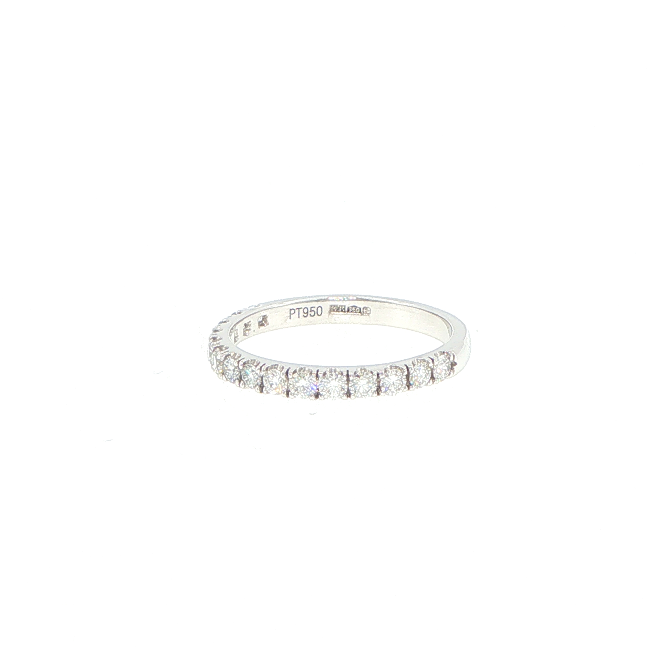 Platinum Claw Set Diamond Eternity Ring - Image 4