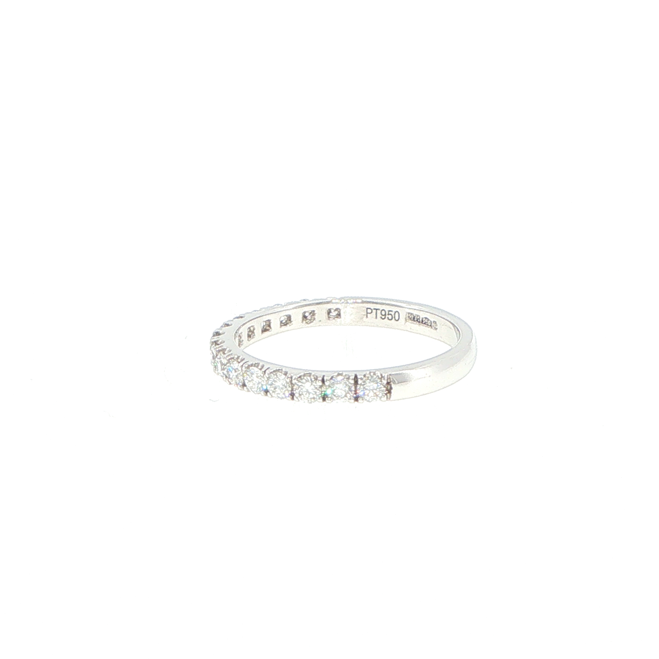 Platinum Claw Set Diamond Eternity Ring - Image 5