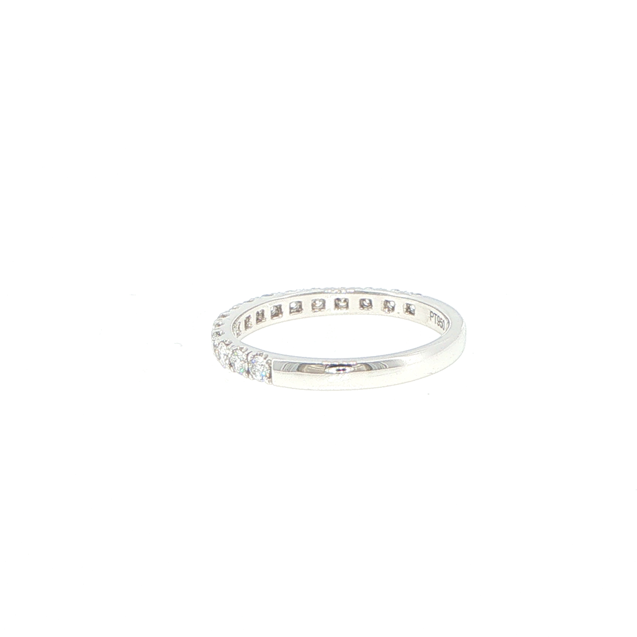 Platinum Claw Set Diamond Eternity Ring - Image 6