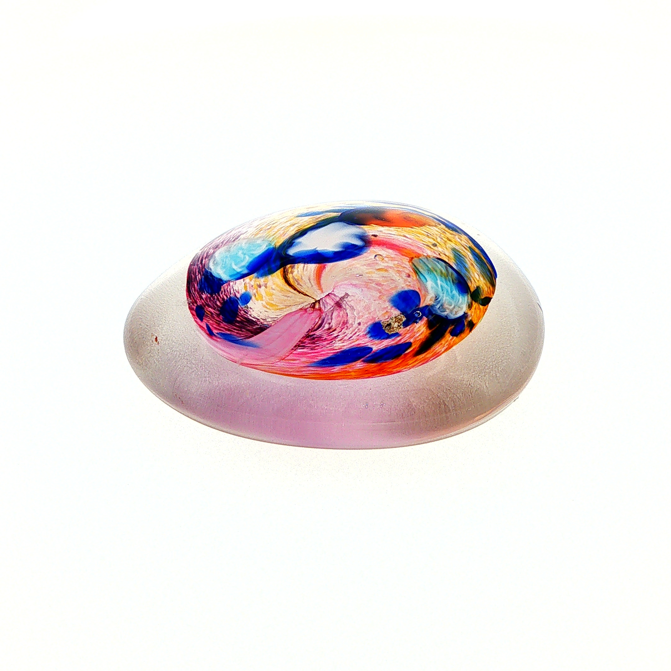 MA-005 Sea Abstract Swirl Art Glass Decorative Paperweight Medium - Image 4