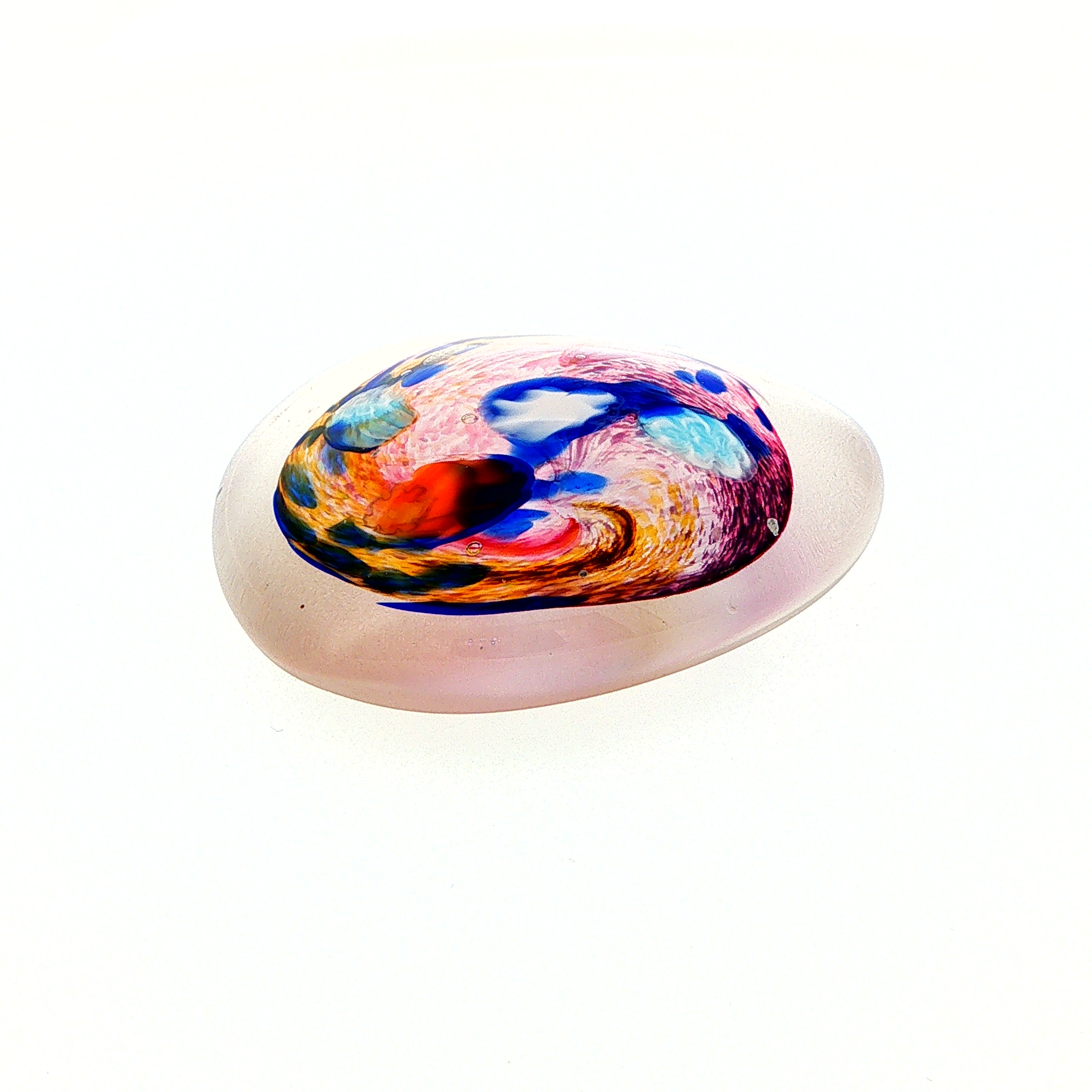 MA-005 Sea Abstract Swirl Art Glass Decorative Paperweight Medium - Image 7