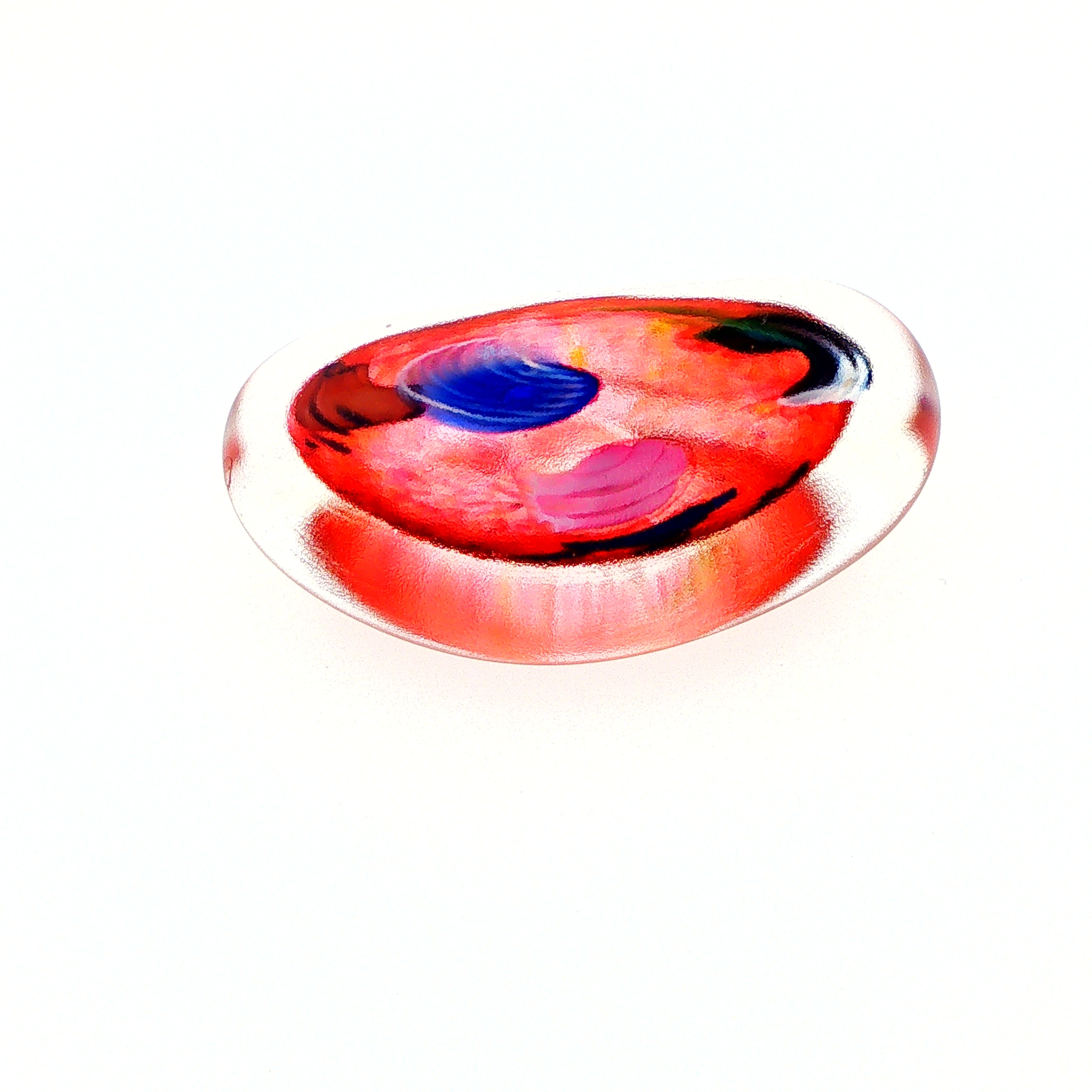 MA-007 Sea Abstract Swirl Art Glass Decorative Paperweight Small - Image 5