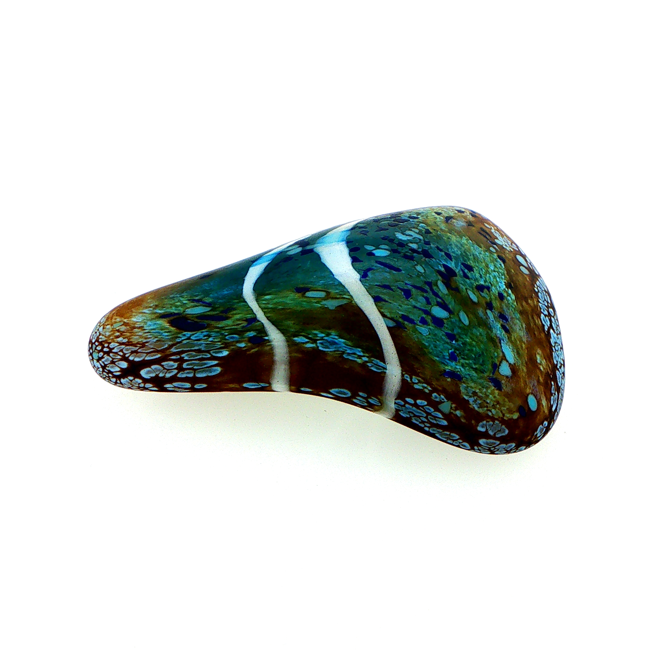 MA-012 Beach Abstract Art Glass Decorative Paperweight Medium - Image 2