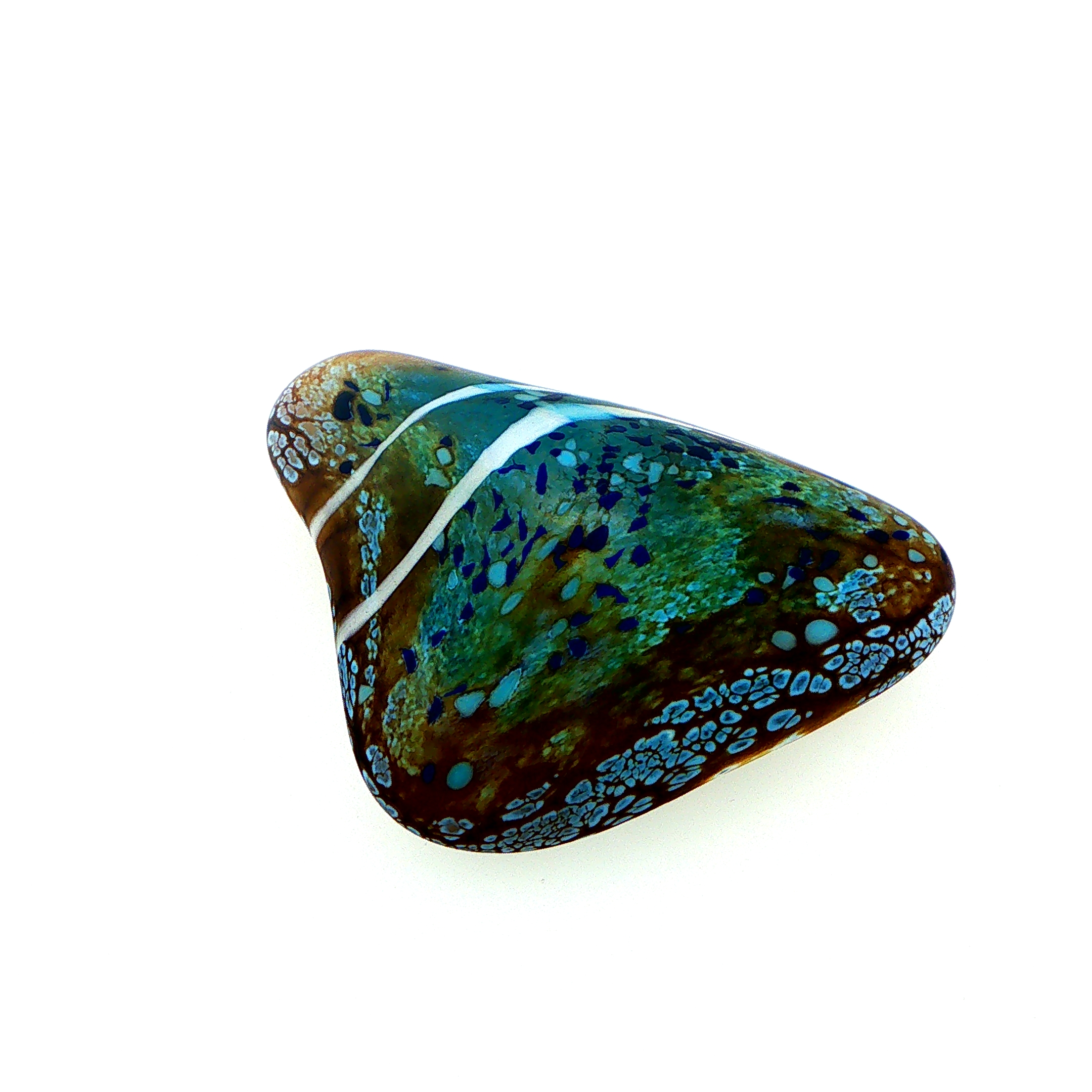 MA-012 Beach Abstract Art Glass Decorative Paperweight Medium - Image 3