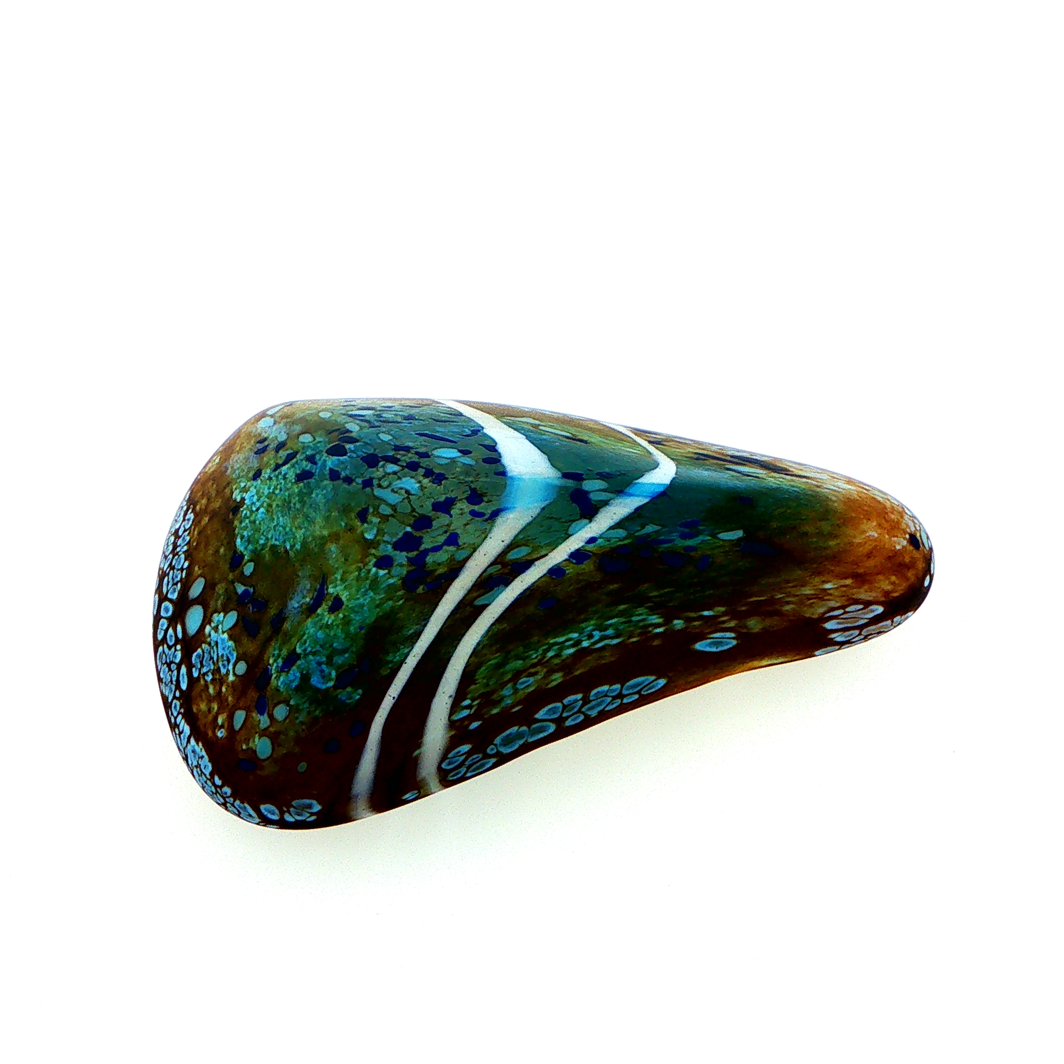 MA-012 Beach Abstract Art Glass Decorative Paperweight Medium - Image 5