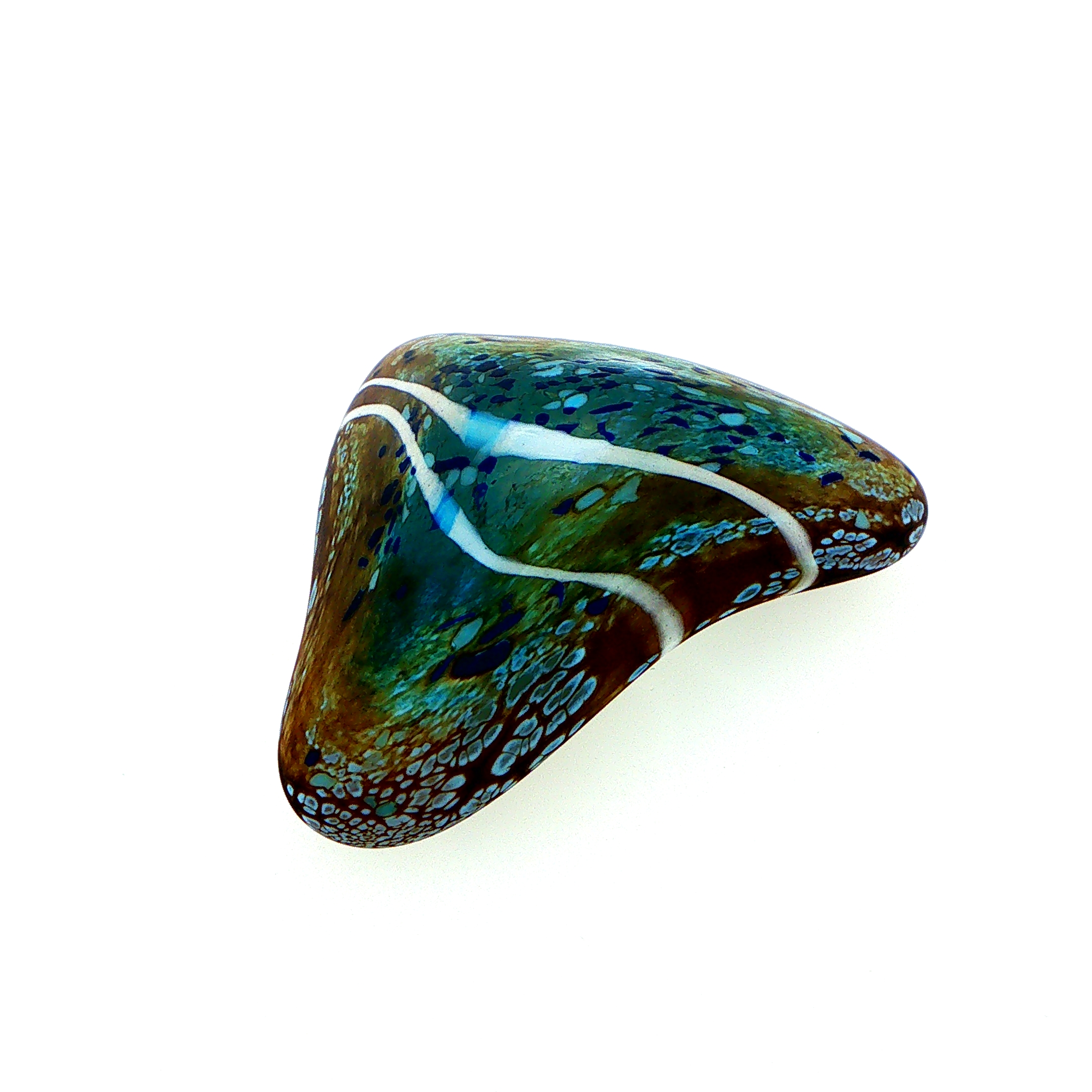 MA-012 Beach Abstract Art Glass Decorative Paperweight Medium - Image 6
