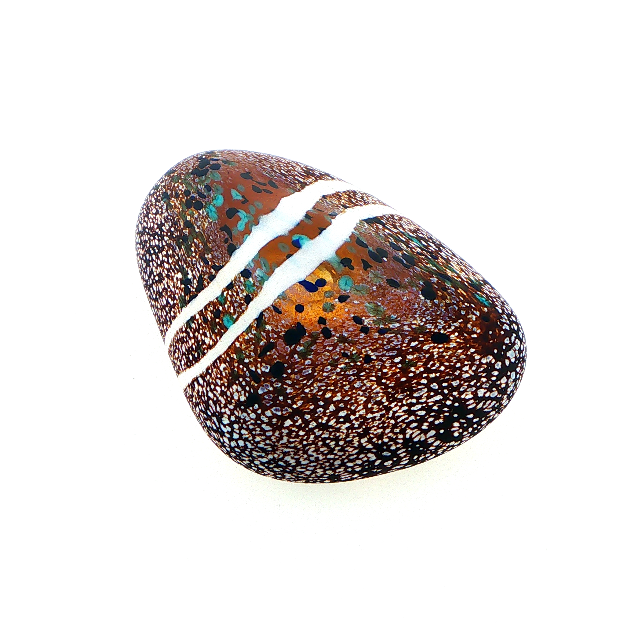MA-014 Beach Abstract Art Glass Decorative Paperweight Medium - Image 3
