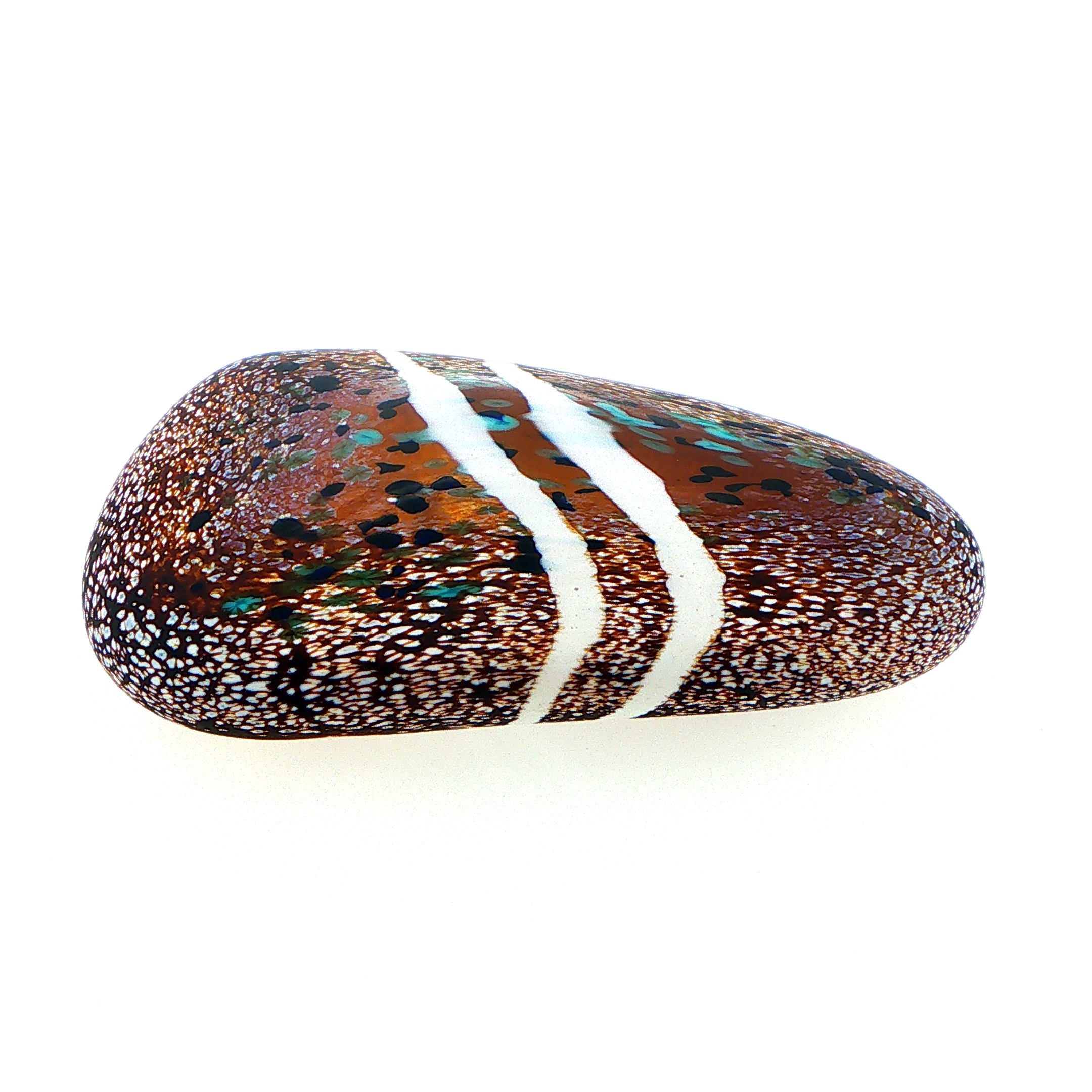 MA-014 Beach Abstract Art Glass Decorative Paperweight Medium