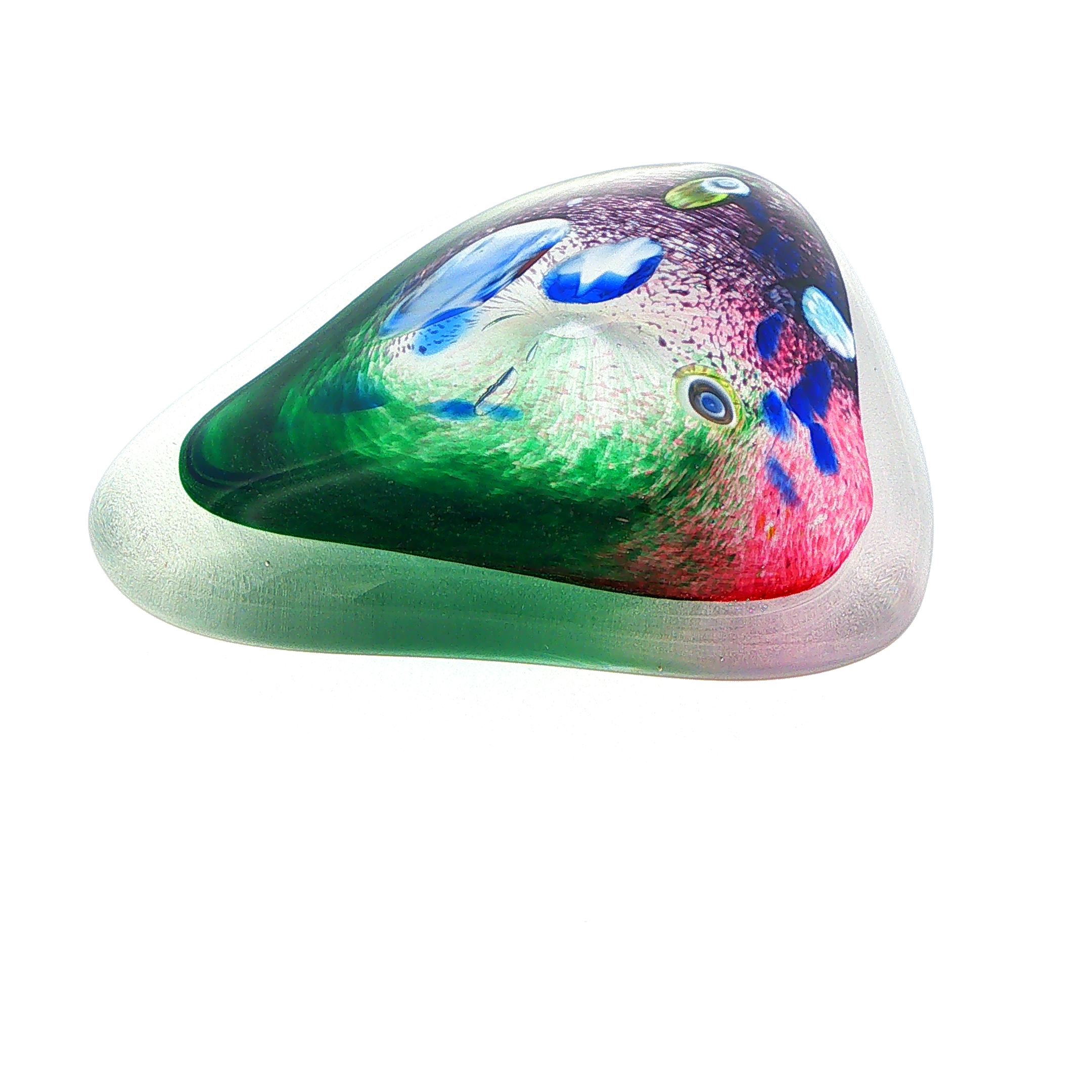 MA-019 Sea Abstract Swirl Art Glass Decorative Paperweight Large - Image 6