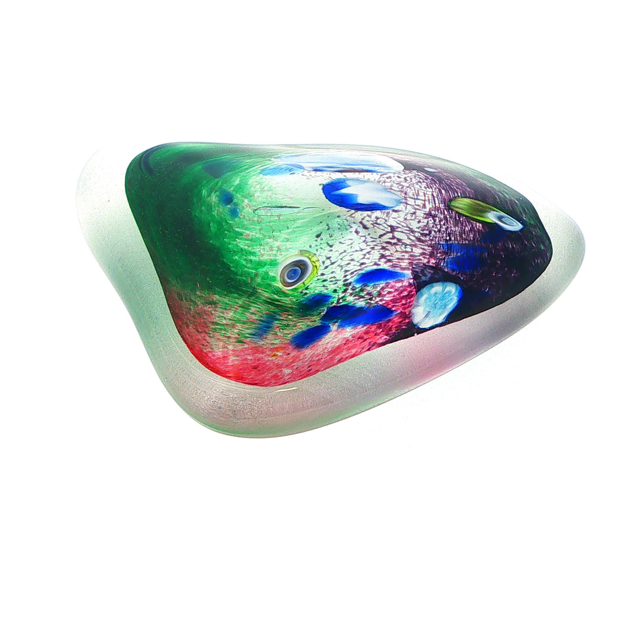 MA-019 Sea Abstract Swirl Art Glass Decorative Paperweight Large - Image 7