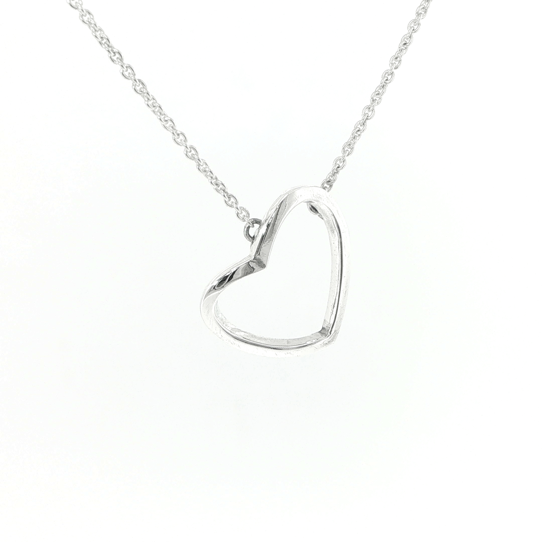Asymmetrical Silver Open Heart pendent - Image 8