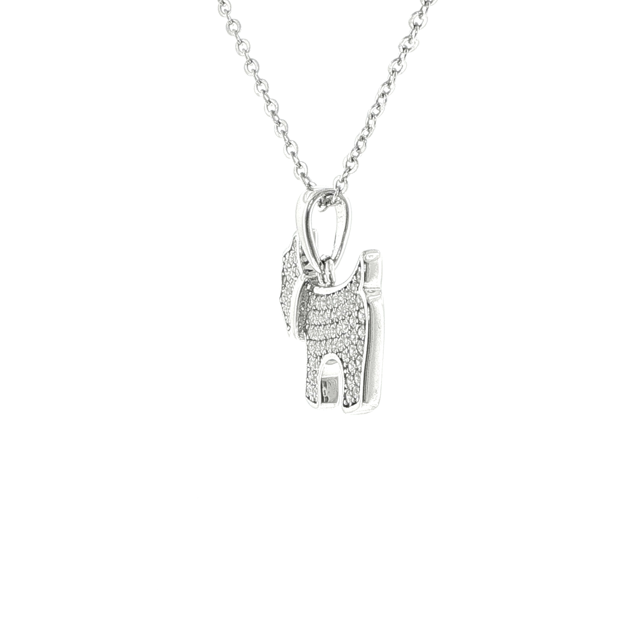 Terrier Charm Necklace in Silver - Image 3