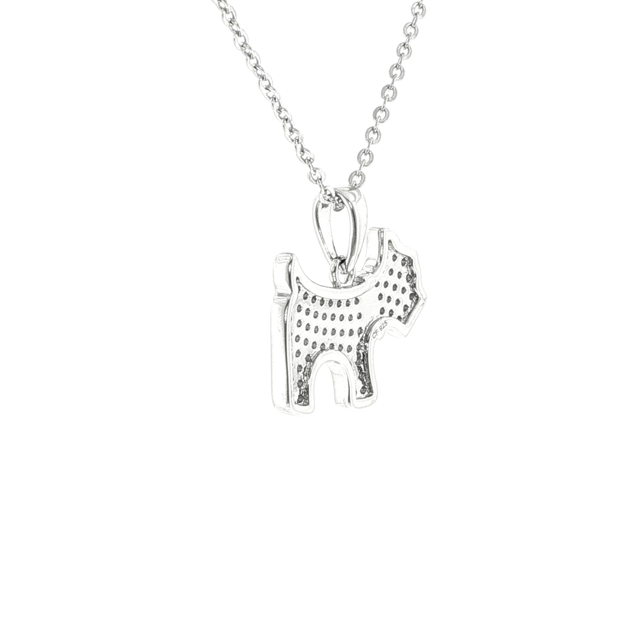 Terrier Charm Necklace in Silver - Image 4