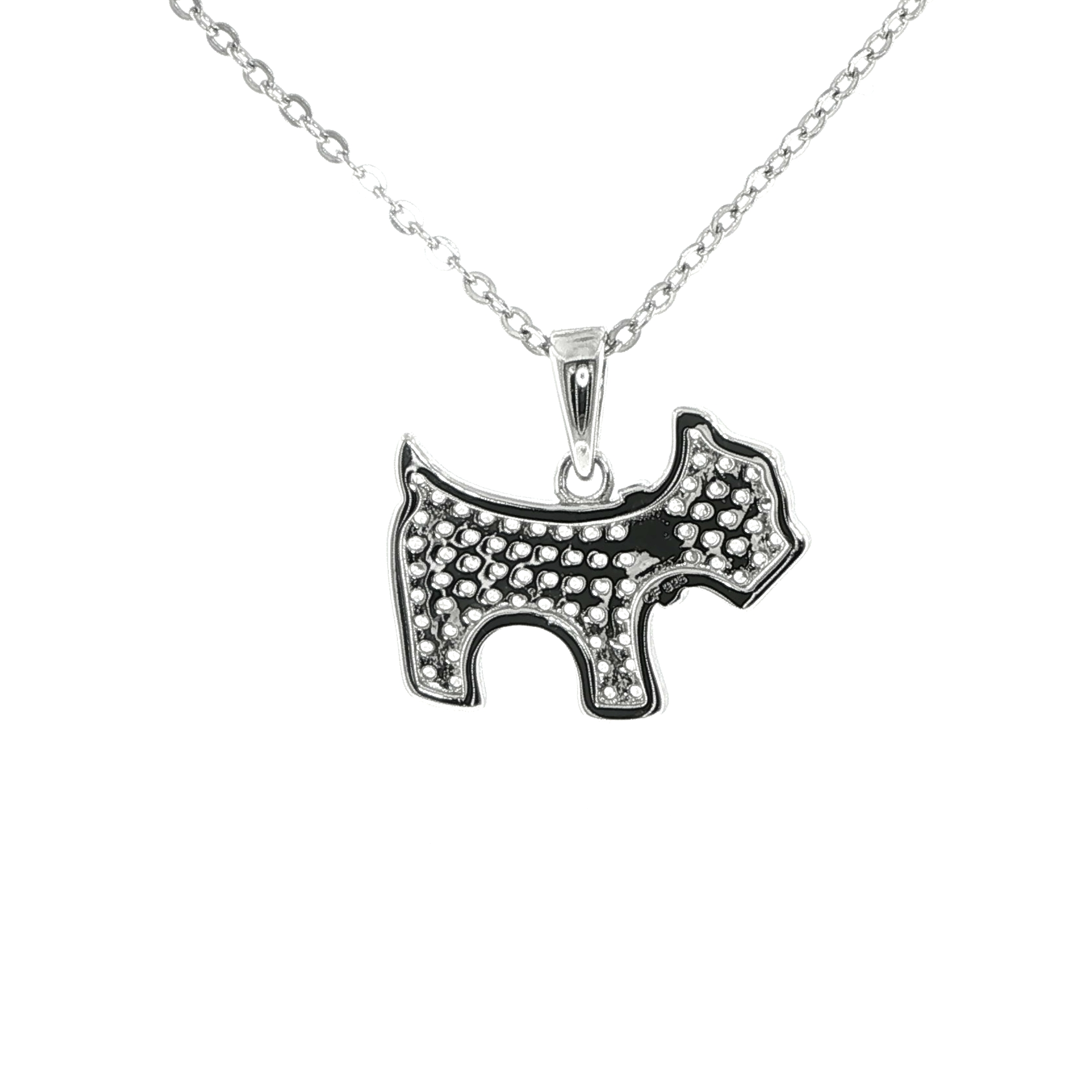 Terrier Charm Necklace in Silver - Image 6