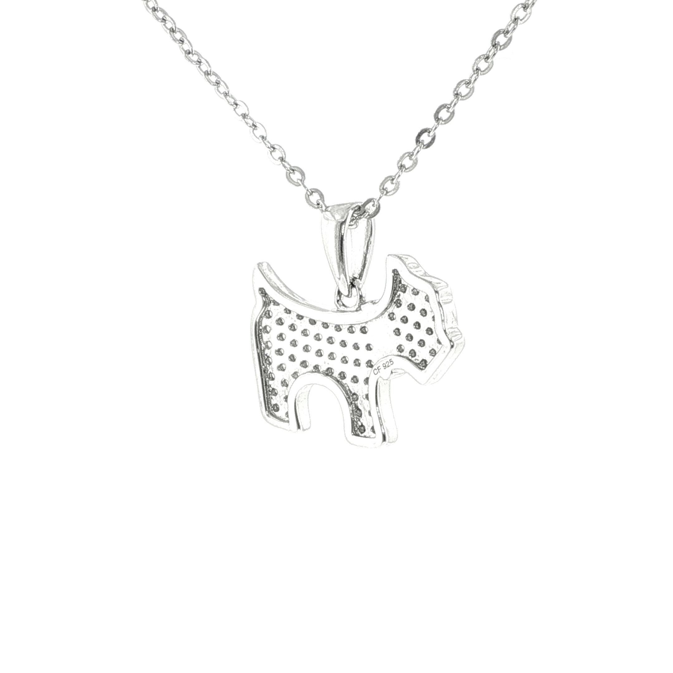 Terrier Charm Necklace in Silver - Image 7