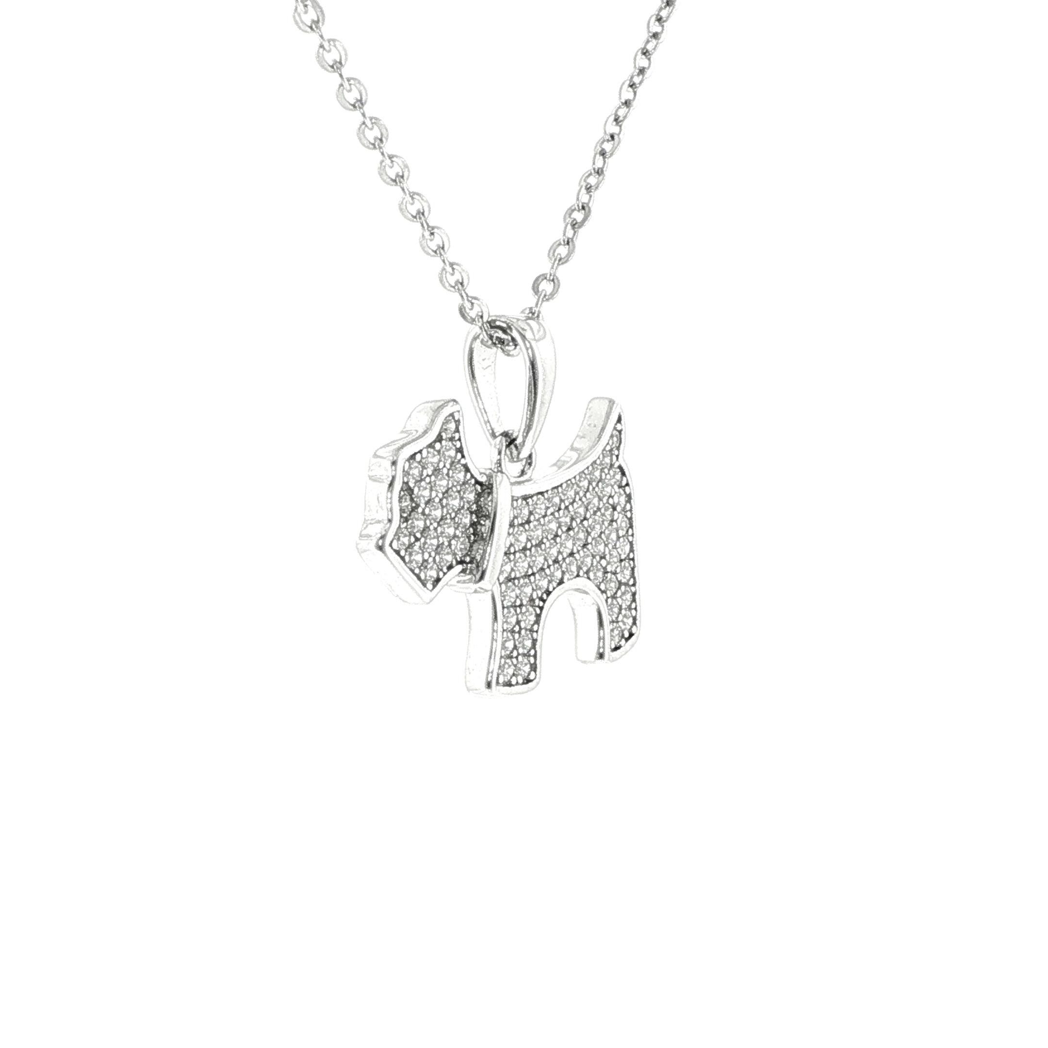 Terrier Charm Necklace in Silver - Image 9