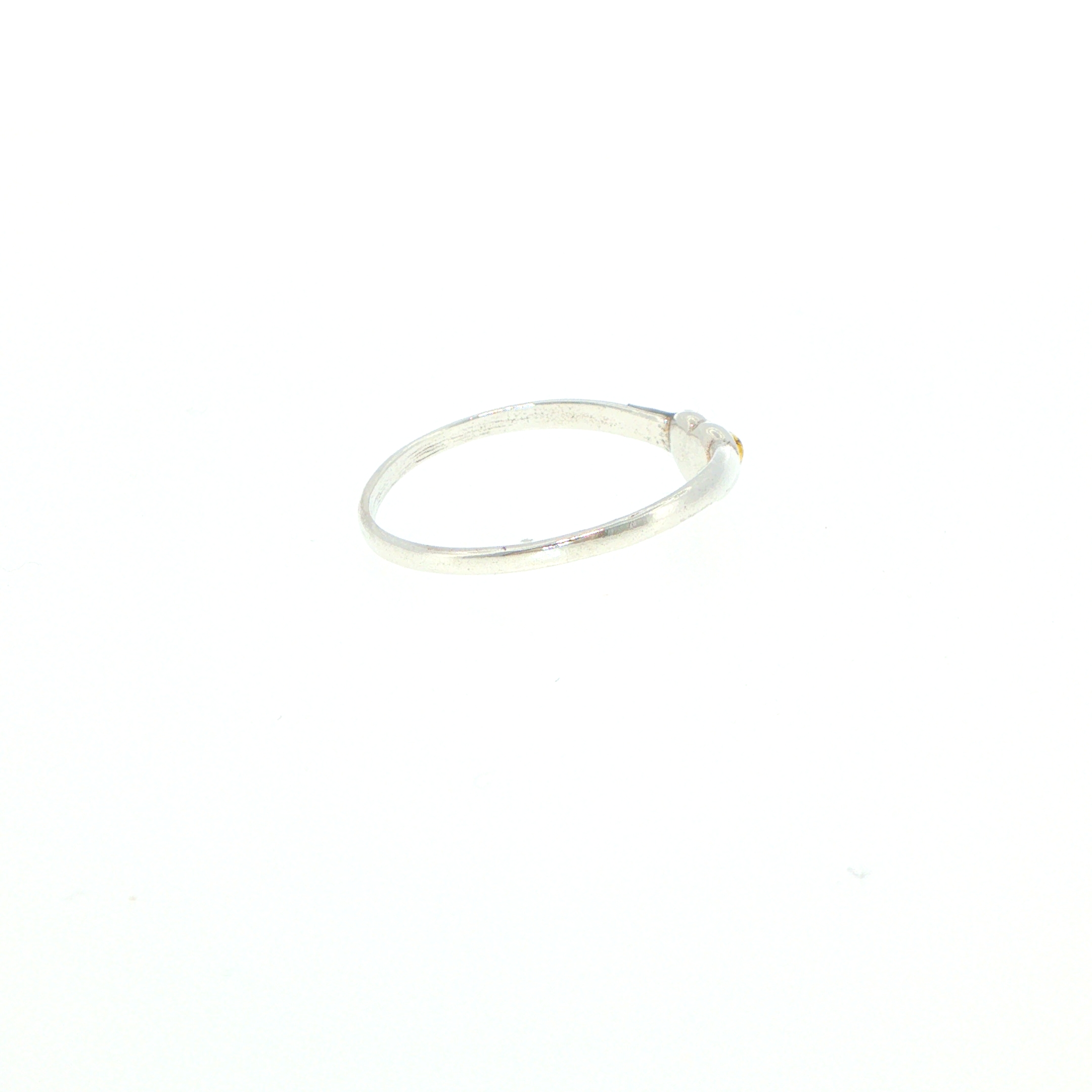 Heart-Shaped Green Amber Solitaire Ring in Silver - Image 13