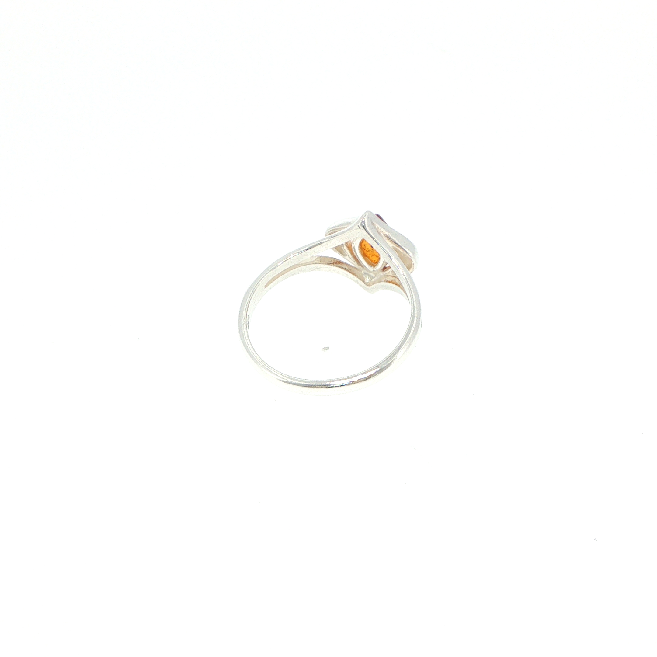 Marquise Amber Ring in Silver - Image 11