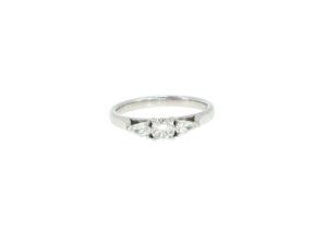 Platinum Three-Stone Diamond Ring