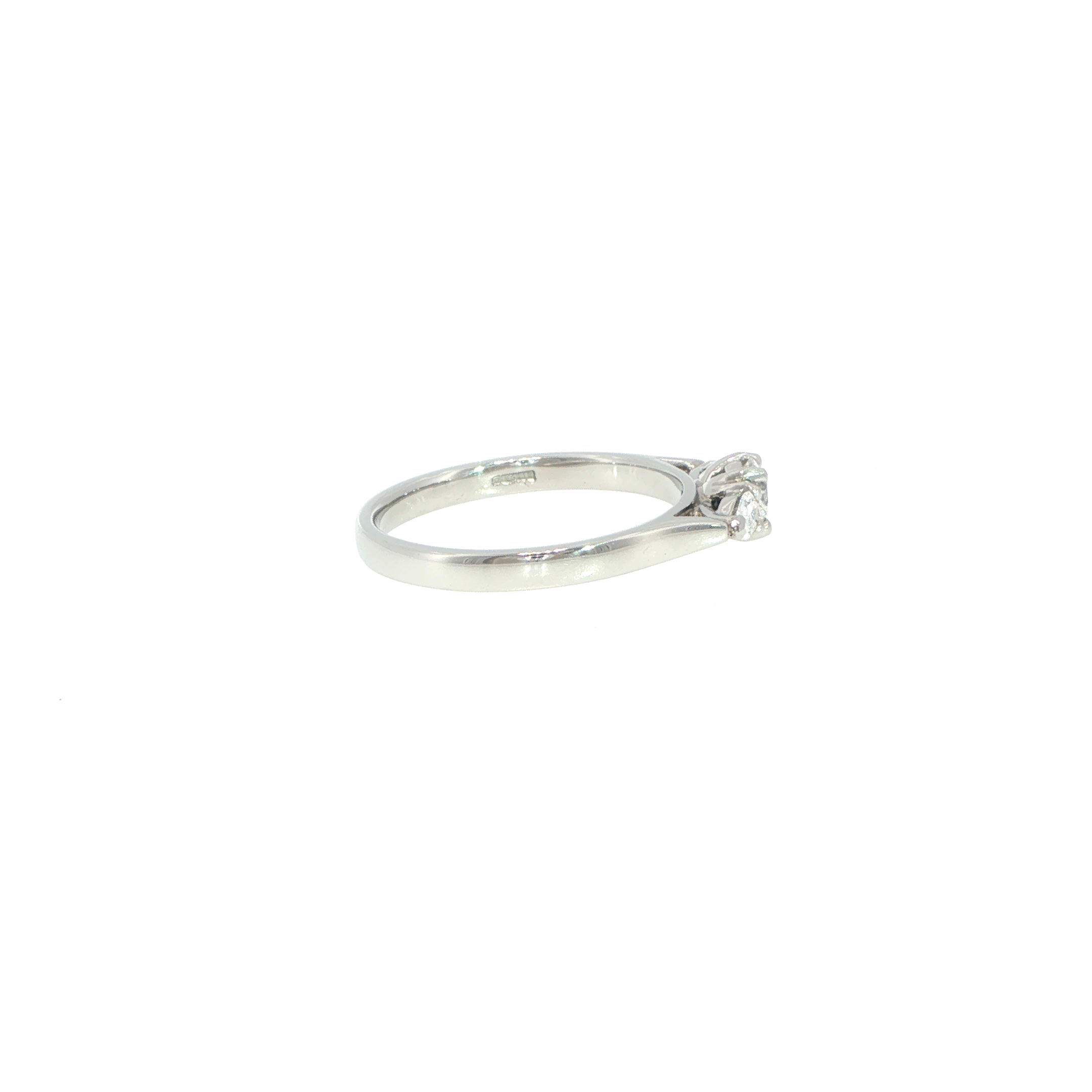 Platinum Three-Stone Diamond Ring - Image 12