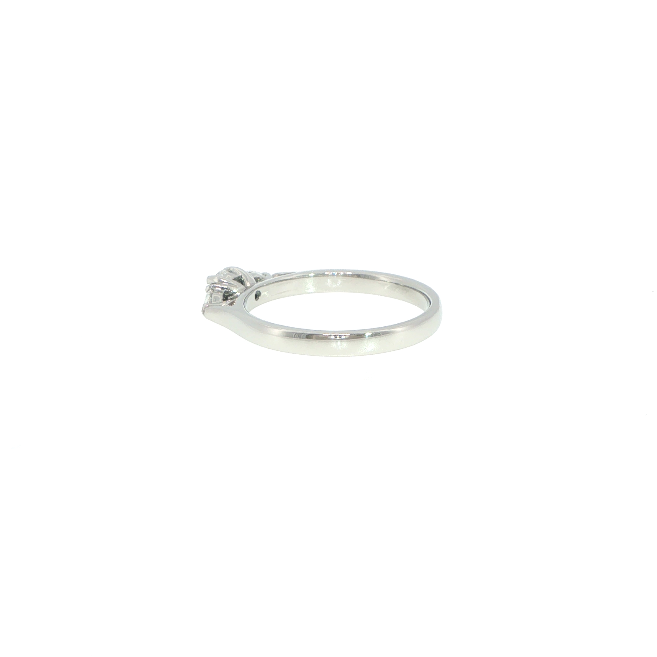 Platinum Three-Stone Diamond Ring - Image 7