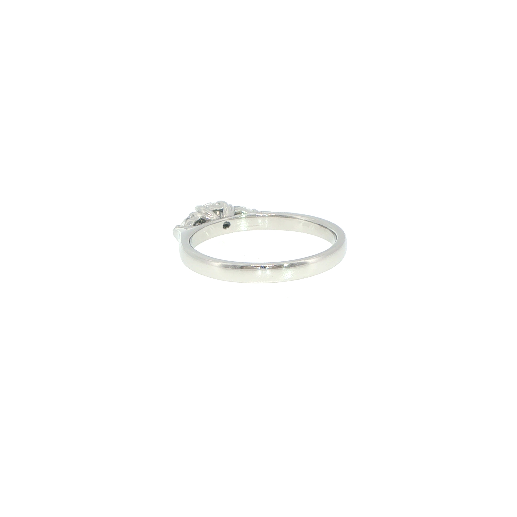 Platinum Three-Stone Diamond Ring - Image 8
