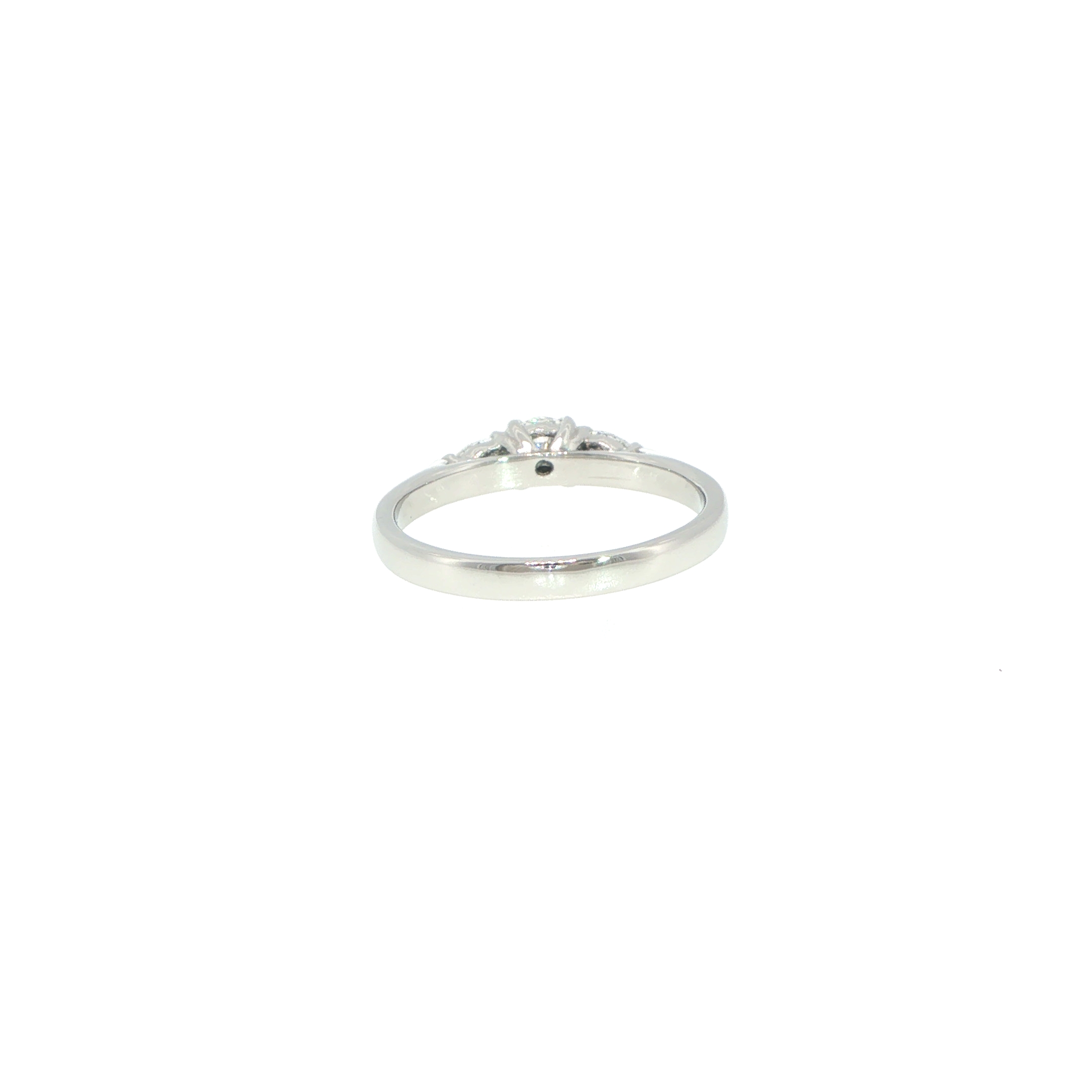 Platinum Three-Stone Diamond Ring - Image 9