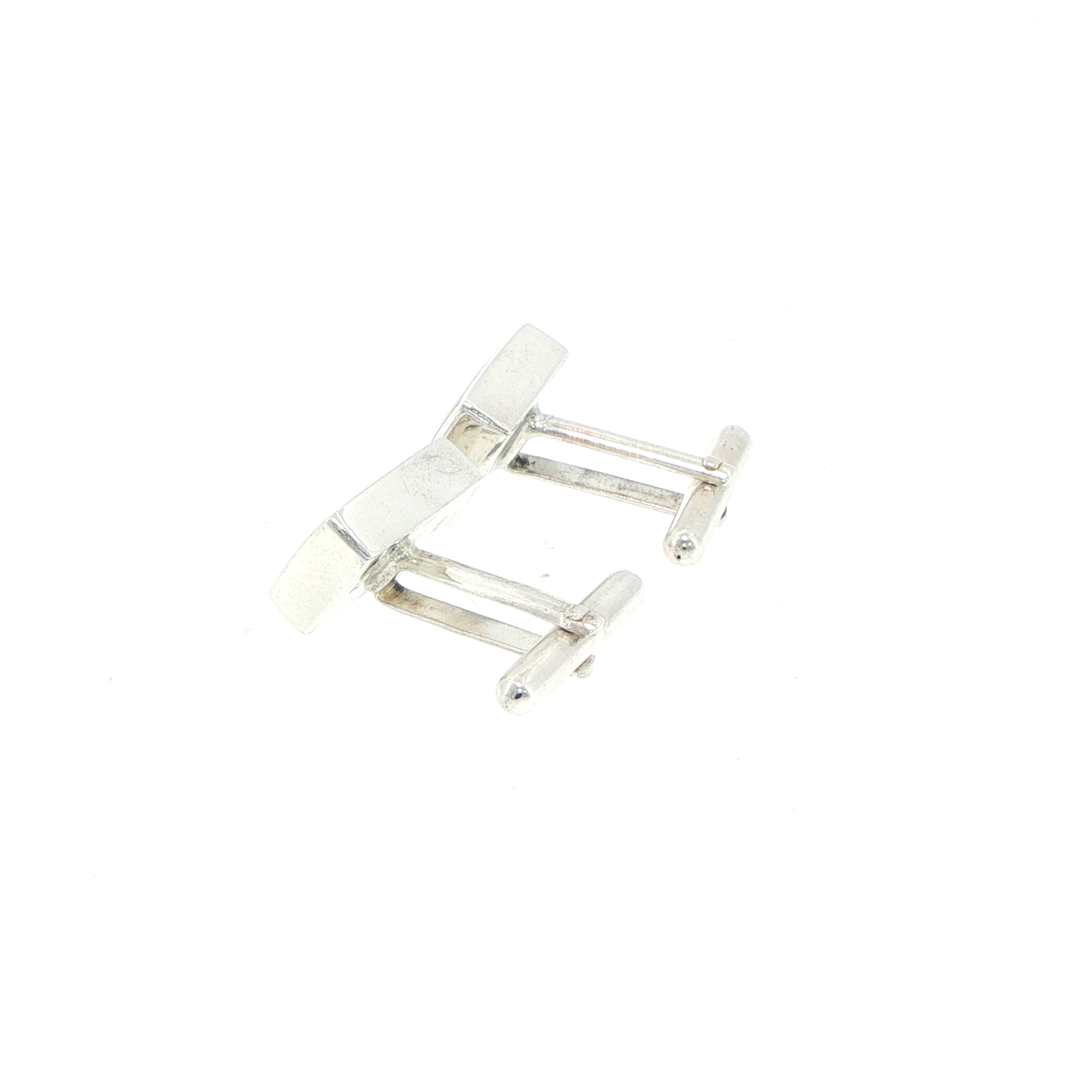 Rectangular Purple Banded Blue John Cufflinks in Silver - Image 9